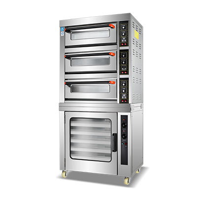 YCD-305D三層三盤+5醒發(fā)箱組合爐